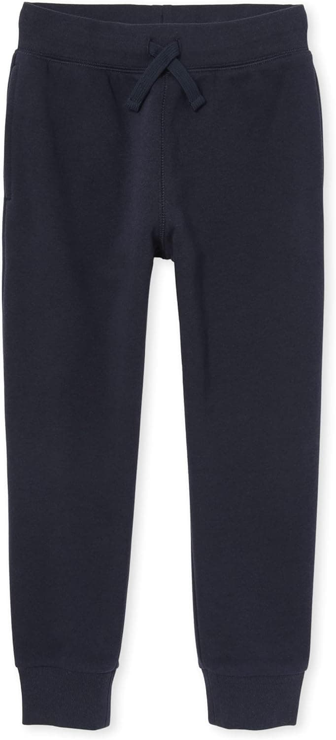 The Children's Place Boys Active Fleece Jogger Pants, New Navy Single, X-Small US