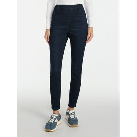 Time and Tru Women's High Rise Skinny Leg Denim Jegging, 28.5" Inseam, Sizes XS-XXXL