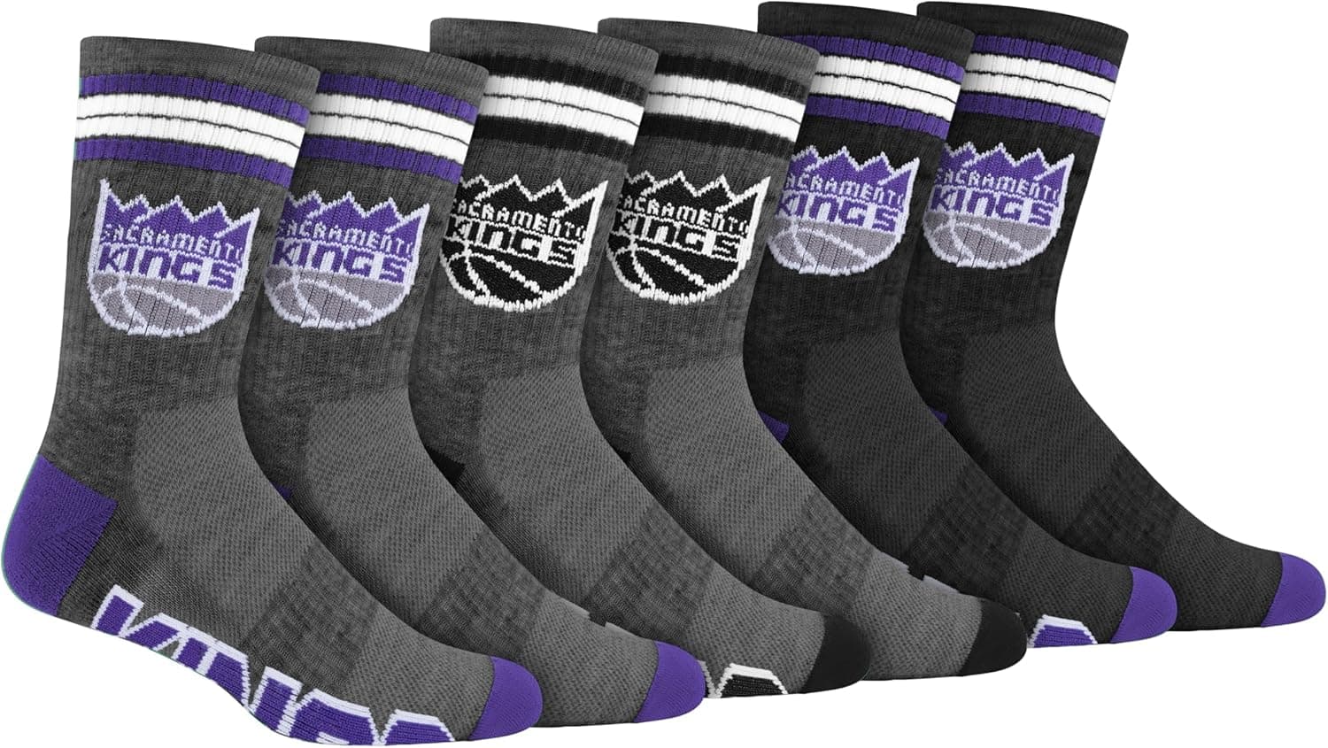 Official NBA Youth Crew Socks - Sacramento Kings