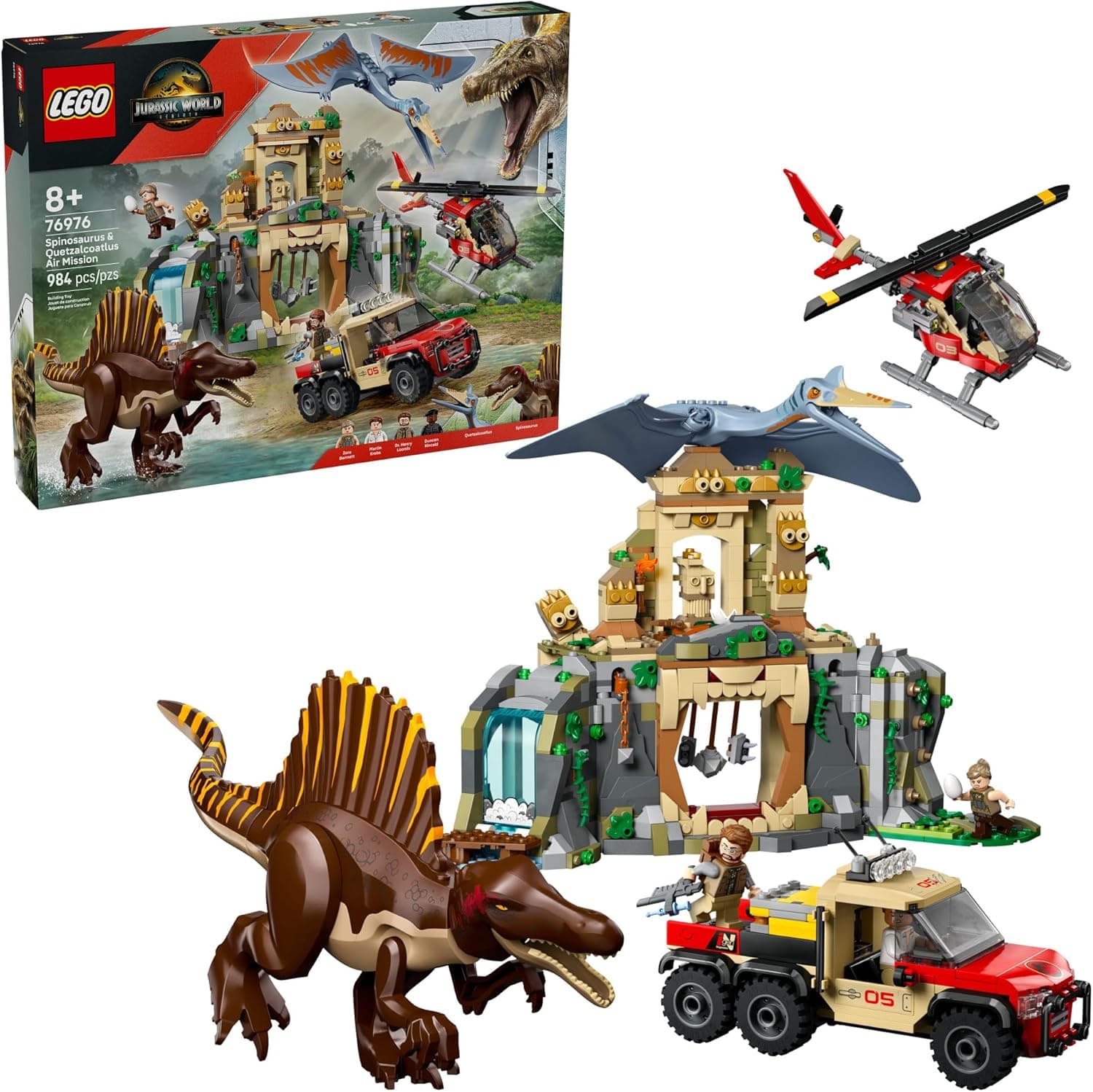 Explore the Jurassic World with LEGO Spinosaurus & Quetzalcoatlus