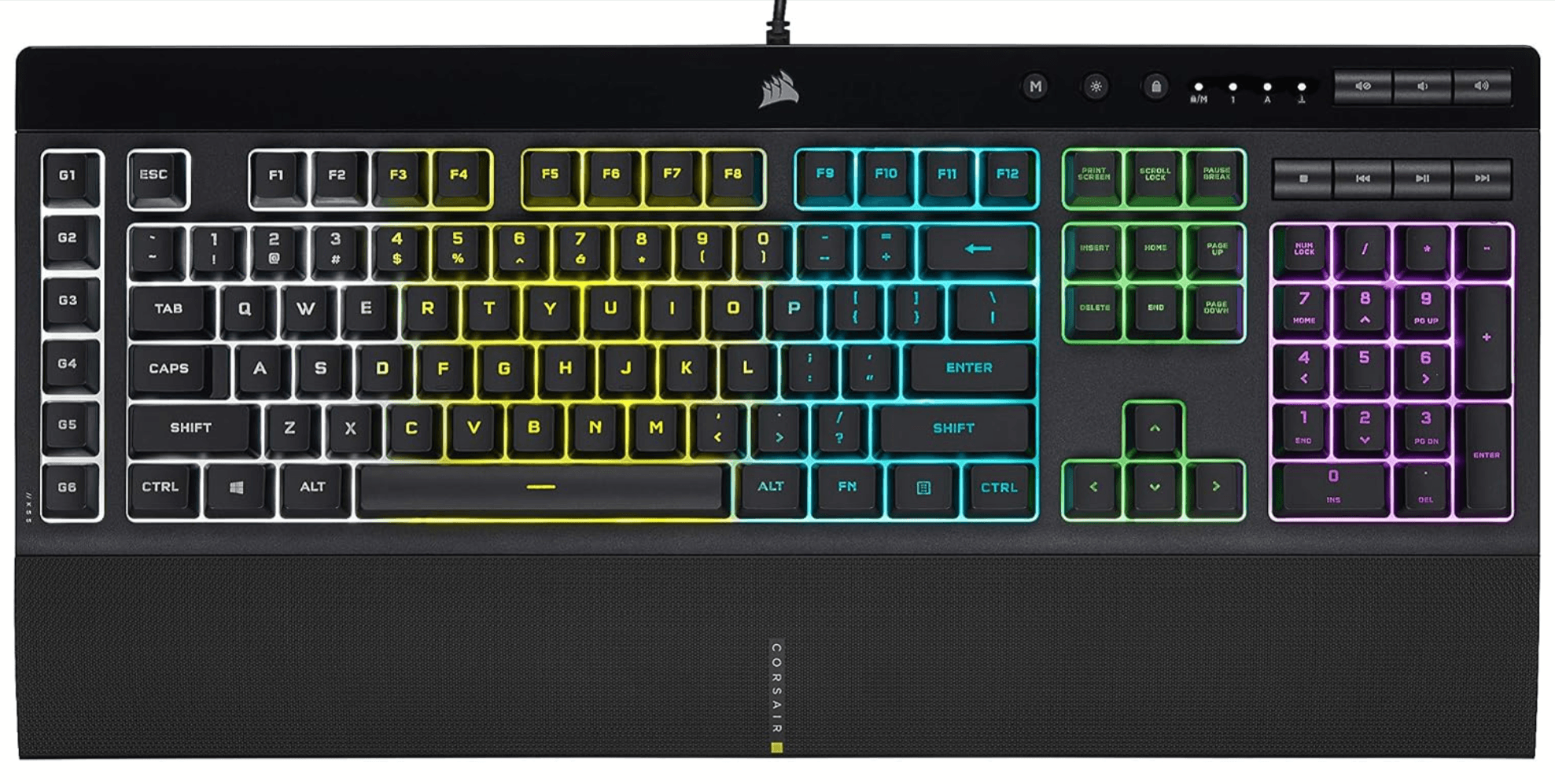 43% Off Corsair K55 RGB PRO Membrane Gaming Keyboard
