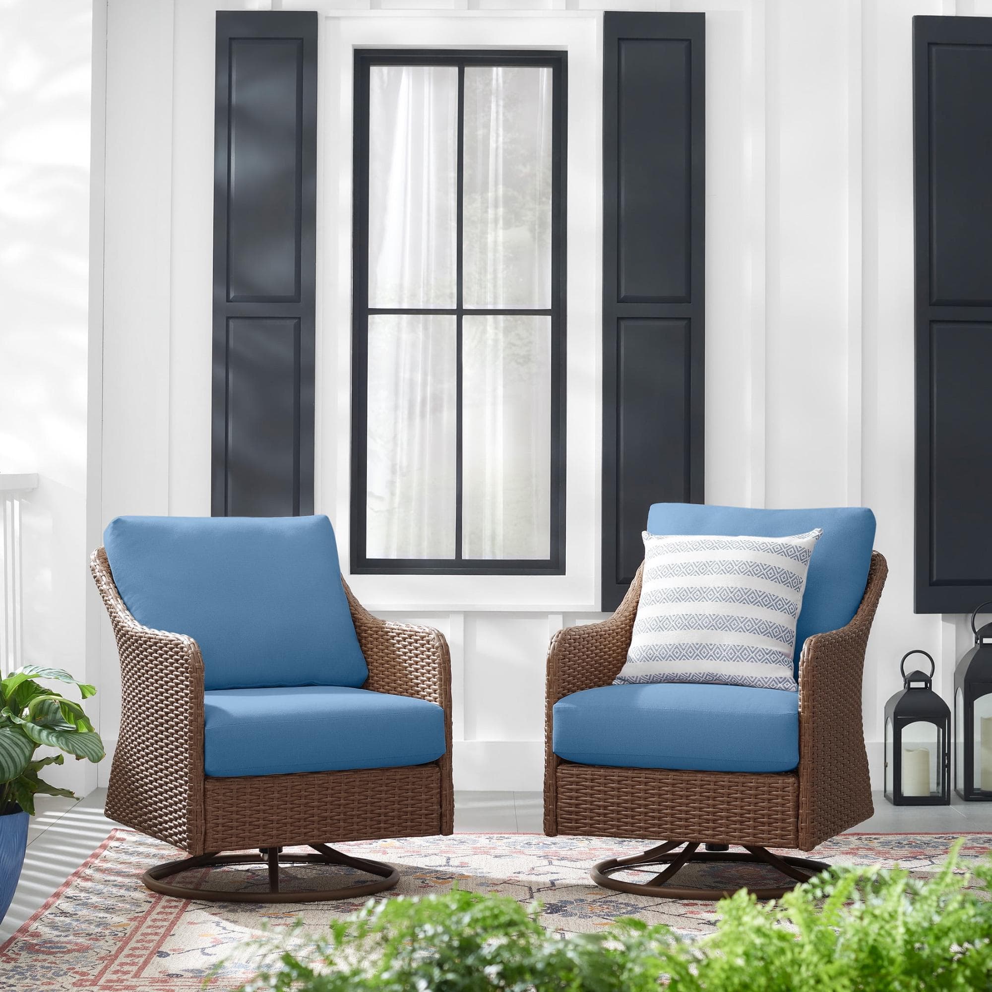 Relax in Style: Mainstays Chelsea Outdoor Patio Swivel Rockers