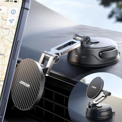 MagSafe iPhone Car Mount with 360° Rotation and Suction Cup