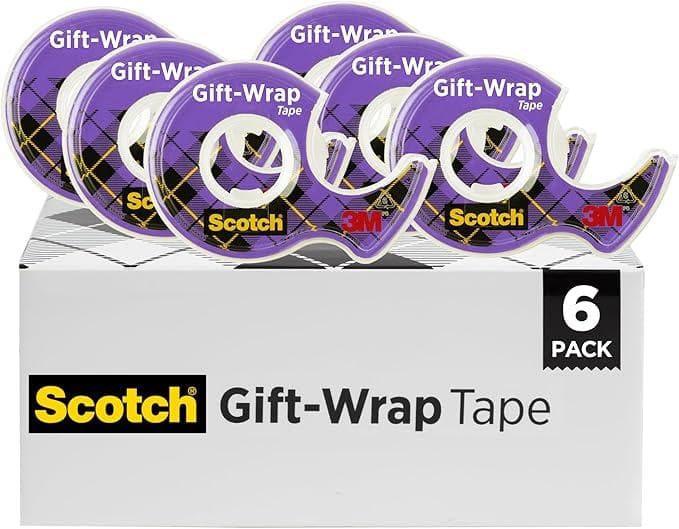 Wrap Gifts in Style with 6-Pack Scotch Invisible Gift Wrap Tape on Sellout.woot!