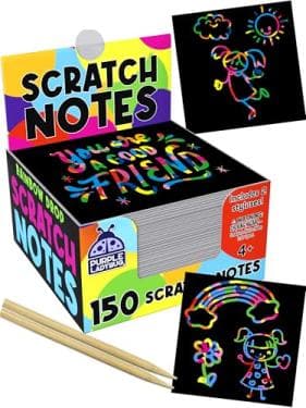 150-Count Purple Ladybug Scratch Art Mini Notes Amazon