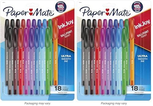 Smooth-Writing Ballpoint Pens: 2-Pack of Paper Mate InkJoy 100ST