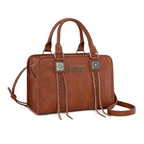 Wrangler Fringe Western Tote Bag w/ Crossbody Strap Amazon