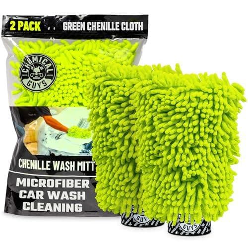 2-Pack Chemical Guys Chenille Premium Scratch-Free Microfiber Wash Mitt at 39% Off