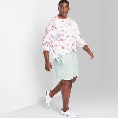 Men's Big & Tall 6" Knit Shorts - Original Use™ Light Blue 4XL