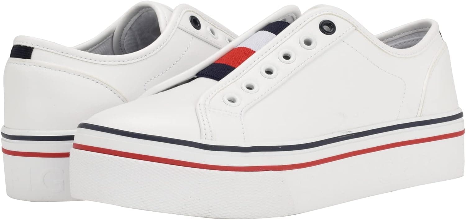 Save Over 60% on Tommy Hilfiger Balie White Shoes