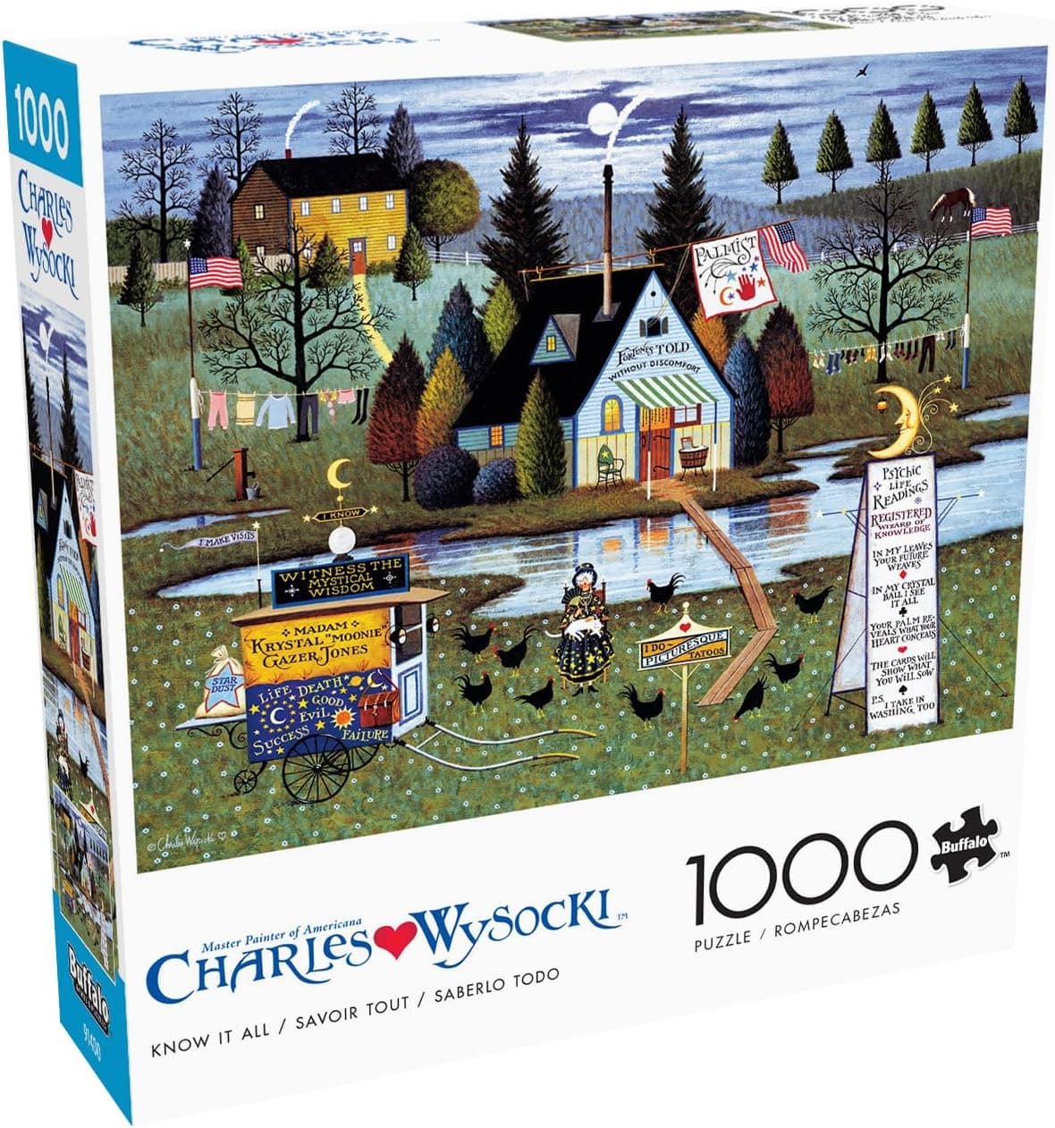 Americana Folk Art Puzzle: Buffalo Games 1000-Piece Jigsaw
