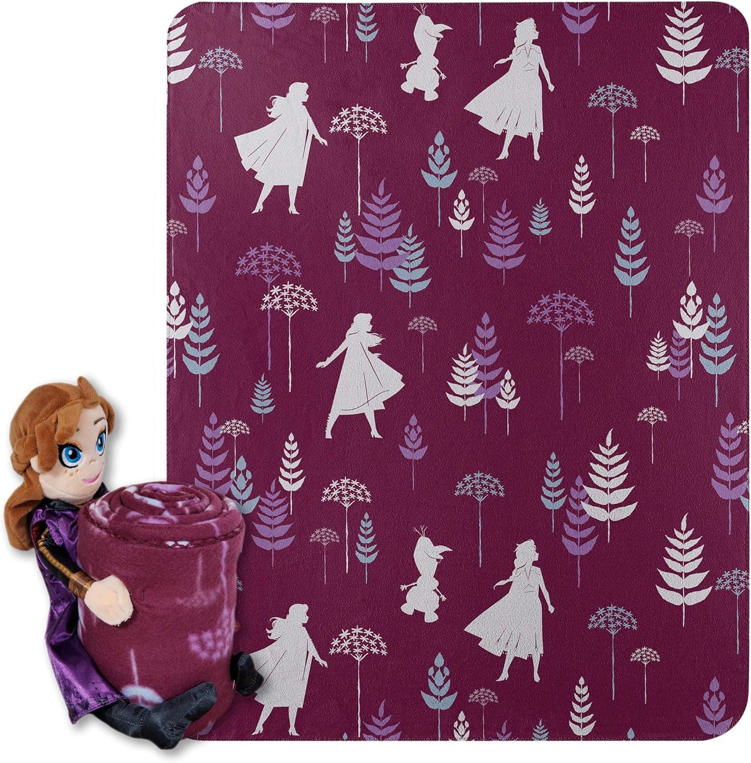 Cozy Up with Anna's Frozen Hugger Pillow & Fleece Blanket Set
