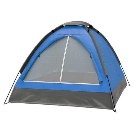 2-Person Camping Tent - Includes Rain Fly and Carrying Bag - by Wakeman Outdoors (Blue)