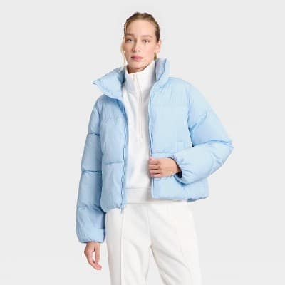 Women's Puffer Jacket - All In Motion™ Light Blue XXL