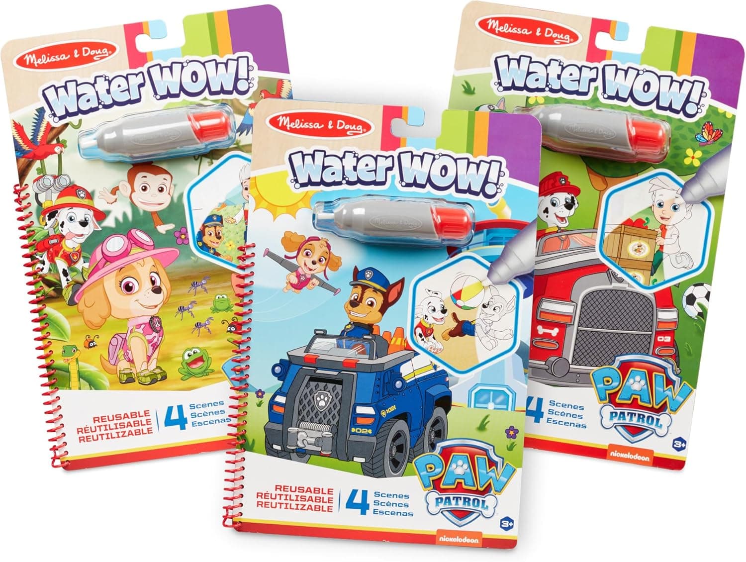 Melissa & Doug PAW Patrol Water Wow! Activity Pads - 3-Pack