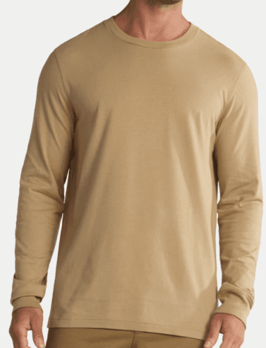 George Men's Cotton Crewneck Long Sleeve Shirt Walmart