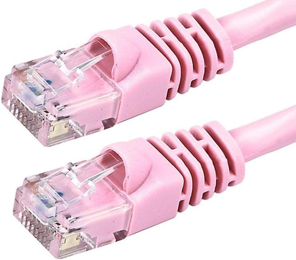 Monoprice Cat6 Ethernet Patch Cable - 7 Ft, Pink