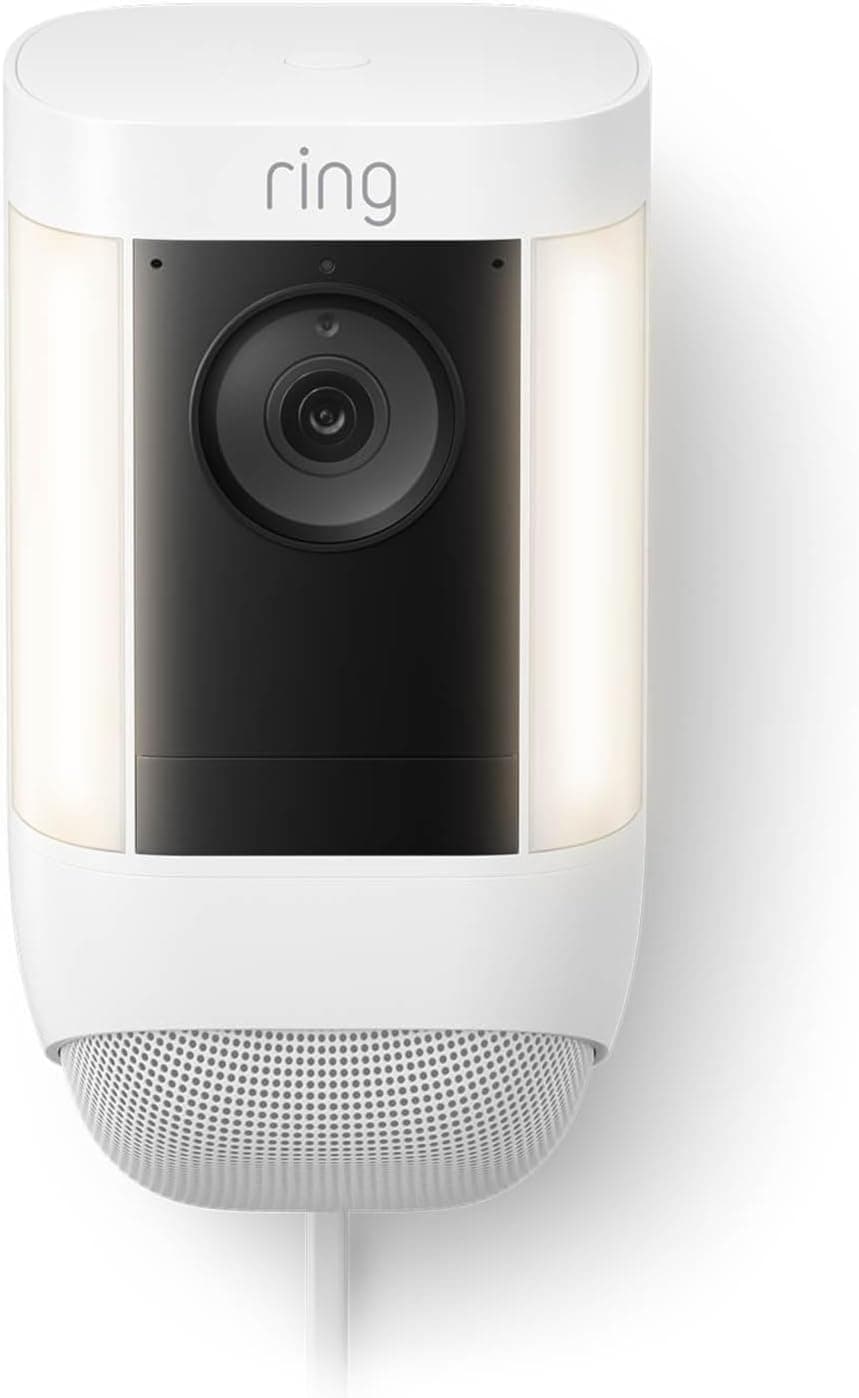 Secure Your Home with Ring Spotlight Cam Pro in White