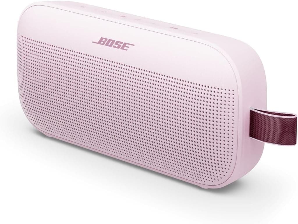 Bose SoundLink Flex Bluetooth Speaker (2nd Gen) - Portable Outdoor Speaker with Hi-Fi Audio, Waterproof and Dustproof, USB-C, Up to 12 Hours Battery Life, Petal Pink - Limited Edition Color