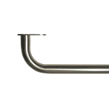 Mainstays 3/4" Room Darkening Wrap Curtain Rod, 30-84", Nickel