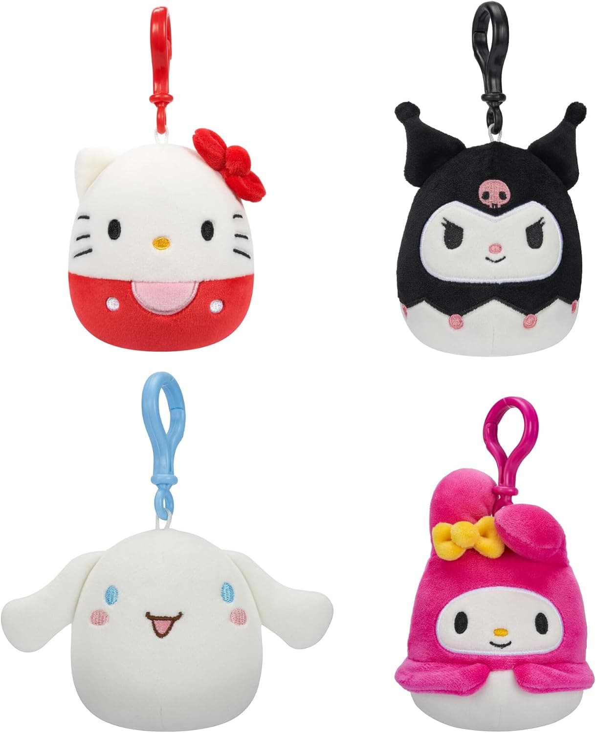 Adorable Sanrio Plush Squad: Cinnamoroll, Hello Kitty, Kuromi, and My Melody