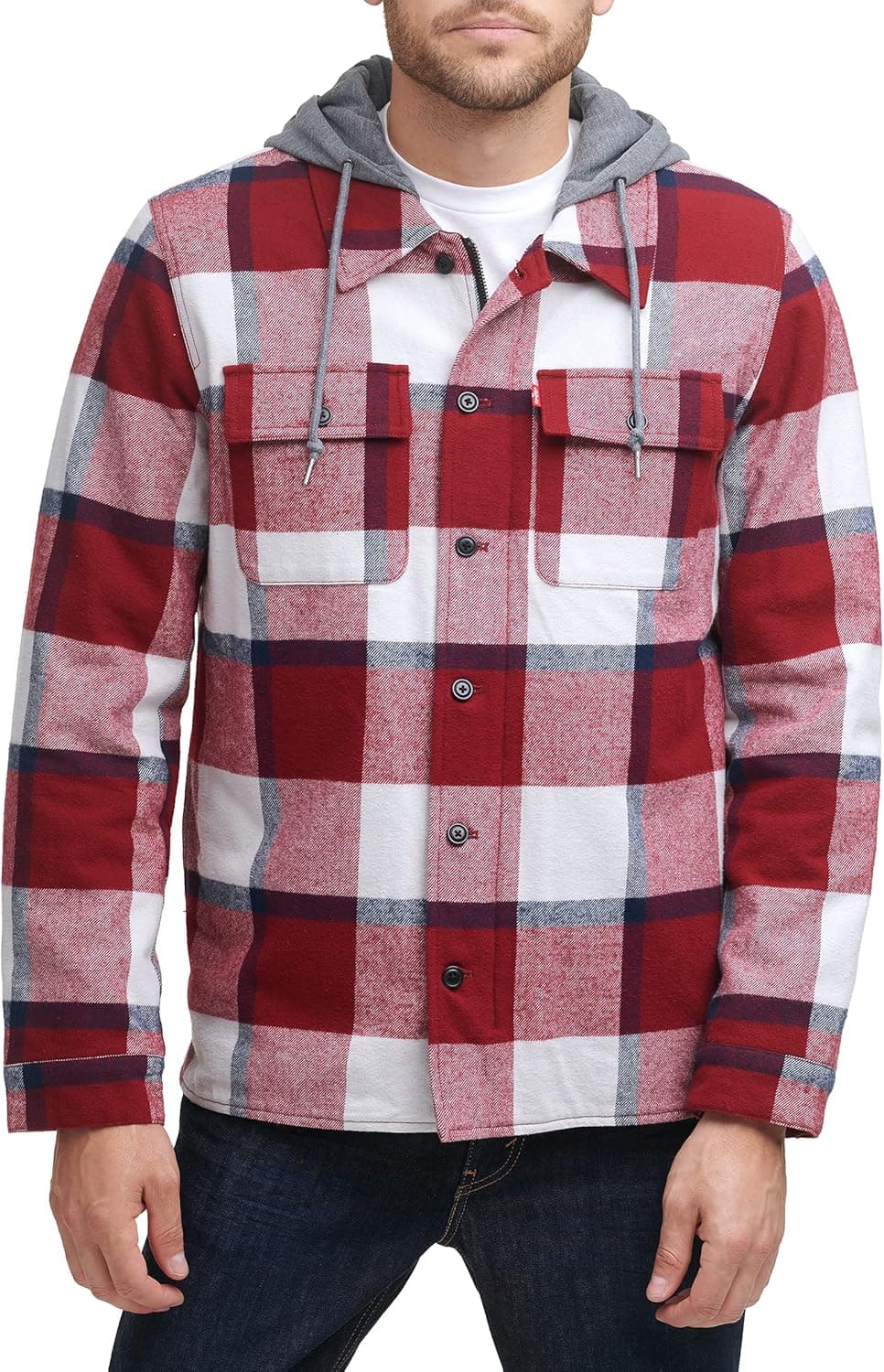 Cozy Levi's Plaid Sherpa Jacket - 50% Off