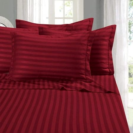 Elegant Comfort 1500 Series Microfiber 4 Piece Bed Sheets California King, Burgundy