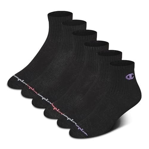 Champion Women's High Quarter Socks - 6-Pack