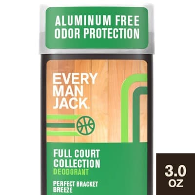 Every Man Jack Limited Edition Full Court Collection Aluminum-Free Men's Deodorant - Perfect Bracket Breeze - 3oz