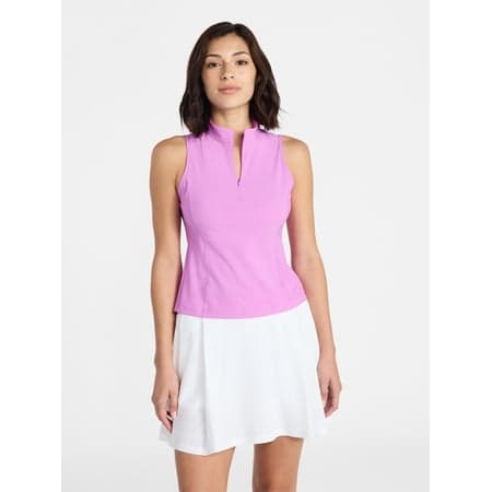 Avia Women's Tricot Half Zip Tank Top, Sizes XS-XXXL