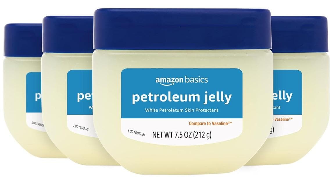 Amazon Basics Petroleum Jelly Skin Protectant (7.5oz), 4-Pack
