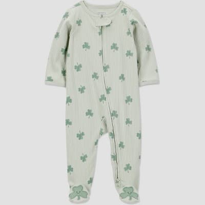 Carter's Just One You® Baby St. Patrick's Day Shamrock Sleep N' Play- Green Newborn
