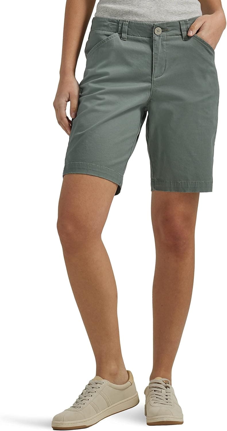 Save Big on Lee Women's Chino Bermuda Shorts in Fort Green