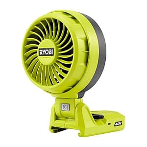 Portable Cooling with Ryobi 40V Cordless Battery Topper Fan