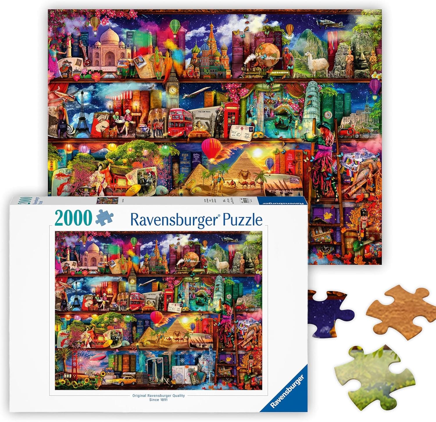 Ravensburger 2000-Piece Jigsaw Puzzle: Explore the World