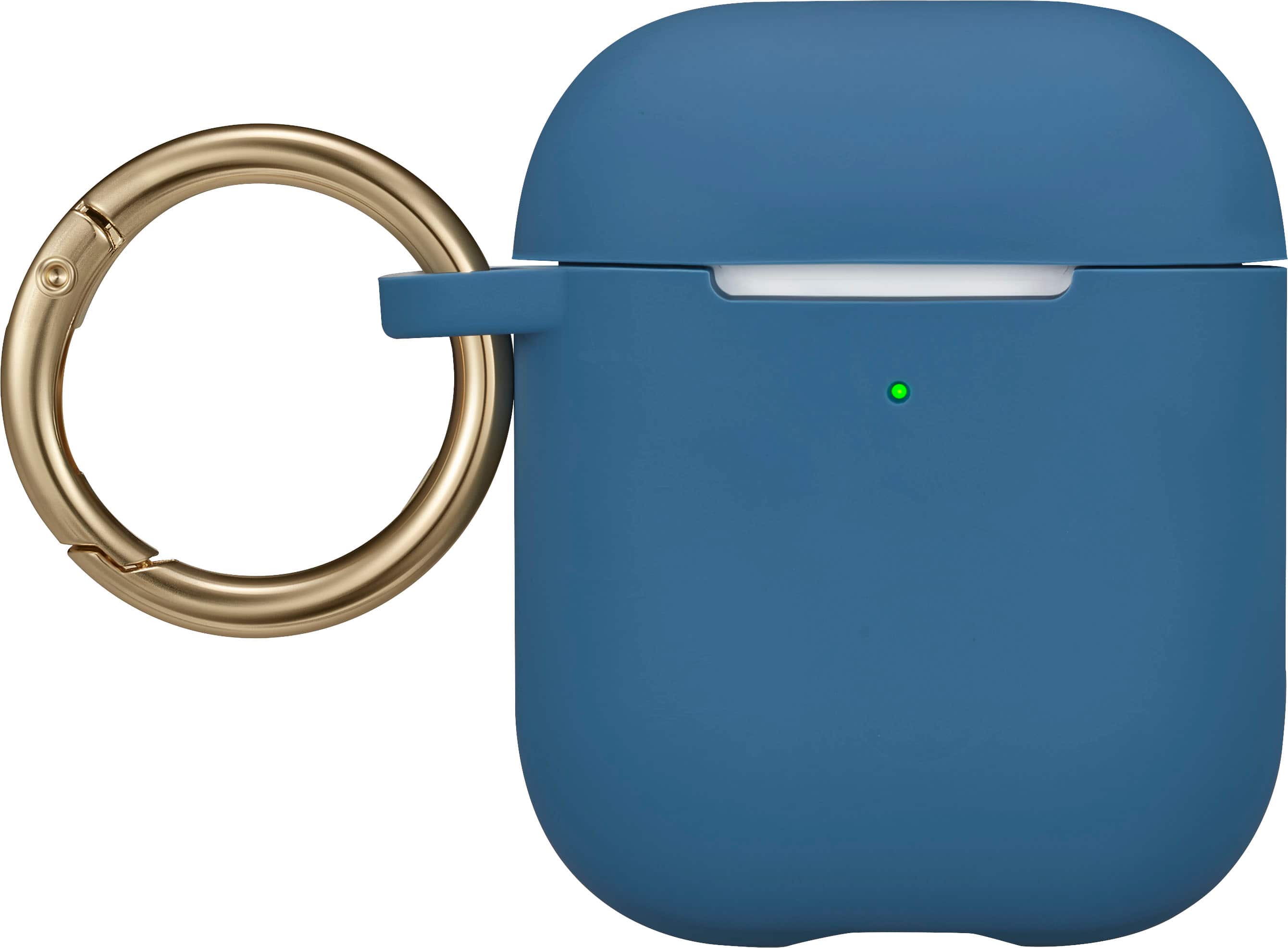 Best Buy essentials™ - Silicone Case for Apple AirPods 1st and 2nd Generations - Blue