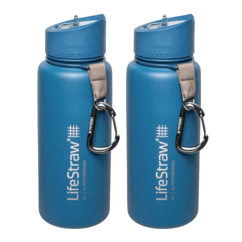 2-Pack Lifestraw Metal Water Bottles for $40