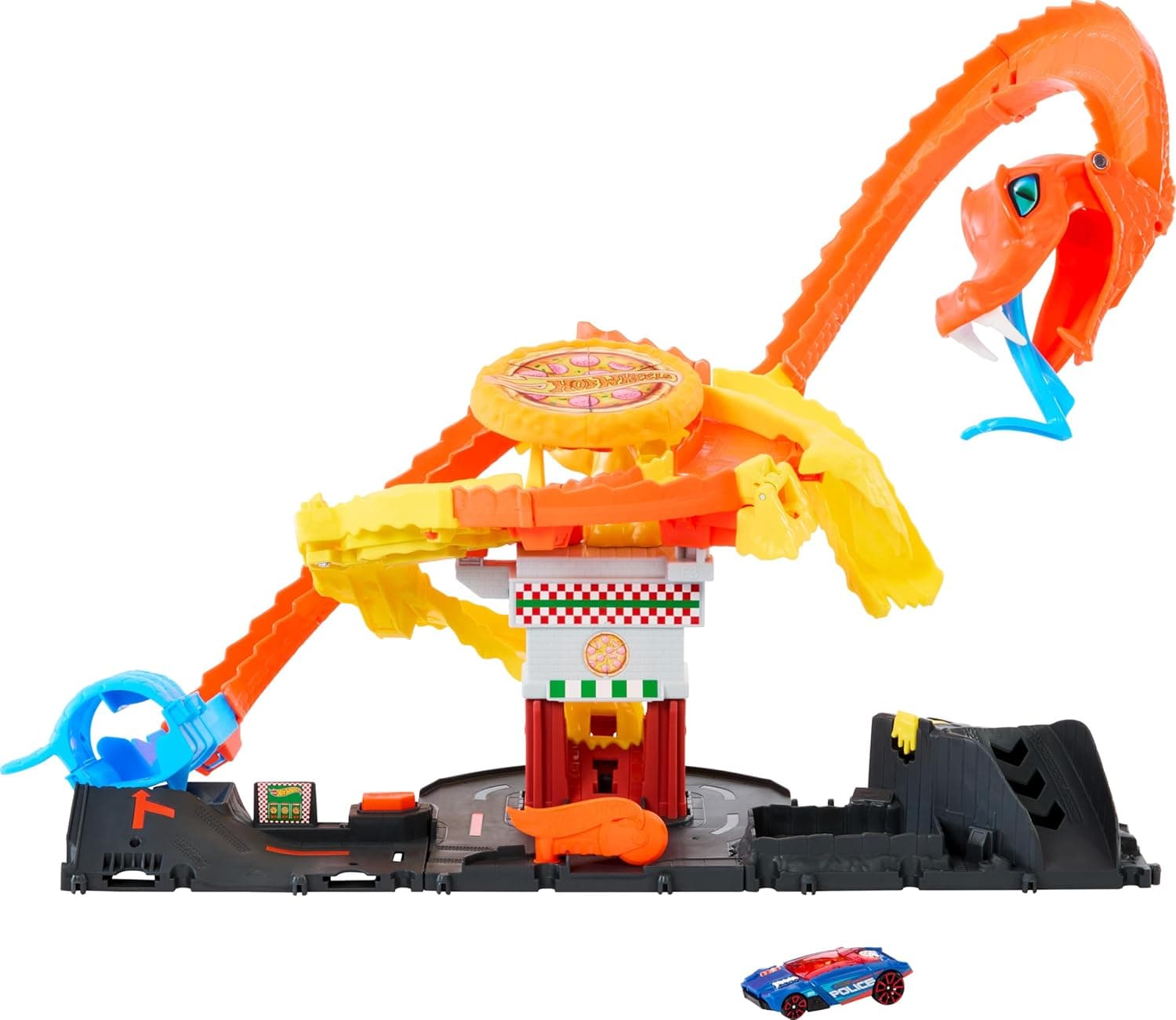 Thrilling Hot Wheels City Playset with Cobra Attack