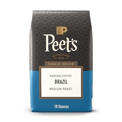 2-Pack 18oz Peet's Medium Roast Single Origin Ground Coffee Amazon