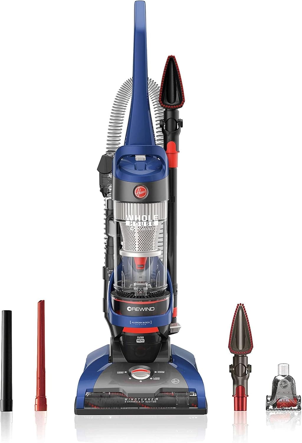 Powerful Hoover WindTunnel 2 Vacuum: Allergen Blocking, Odor Absorbing