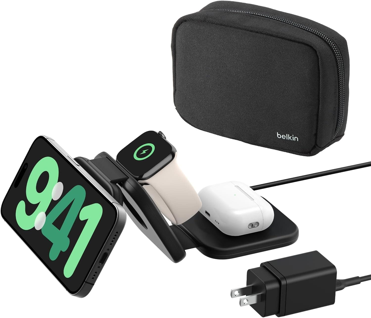 Belkin MagSafe Charging Pad: Wireless Charging for iPhone, Watch, AirPods