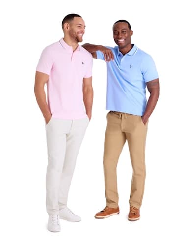 Save 50% on U.S. Polo Assn. Men's Classic Tipped Interlock Polo Shirt