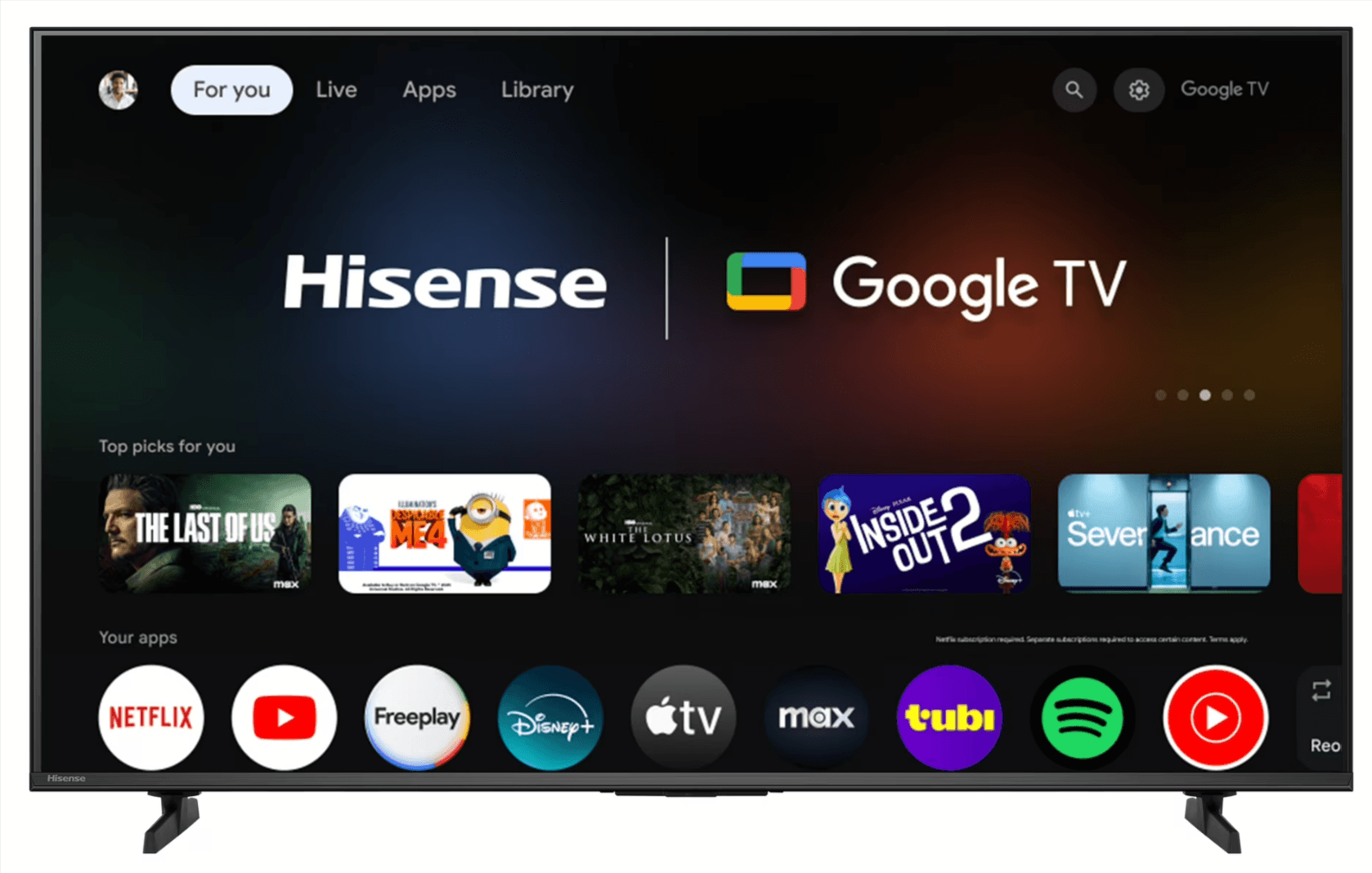 Hisense 50-Inch Class H5 Series 4K UHD HDR Google Smart TV (2025) Walmart