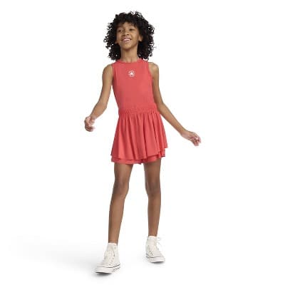Converse® Girls' Tank Romper - Cherry Red M