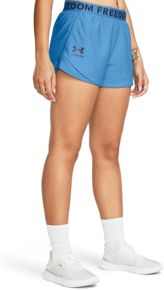 Discounted Under Armour Women's Shorts - Viral Blue/Midnight Navy