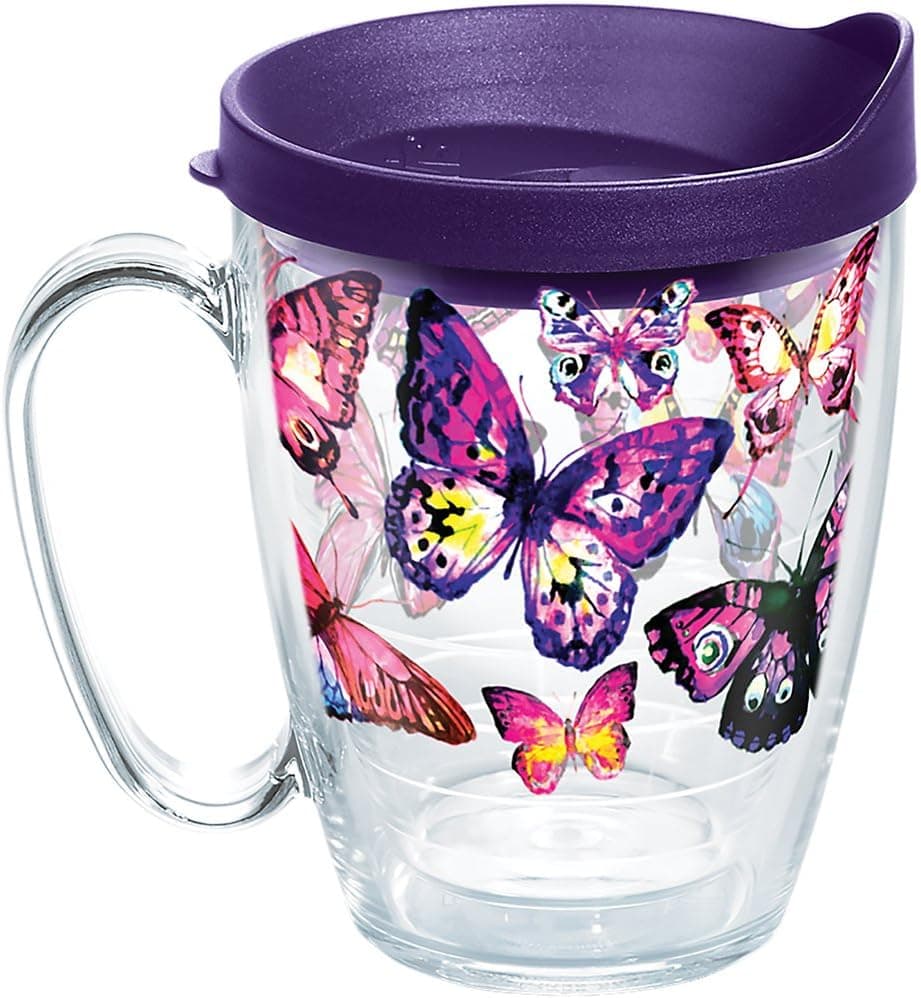 Insulated Tumbler Keeps Drinks Hot or Cold - Tervis Butterfly Passion