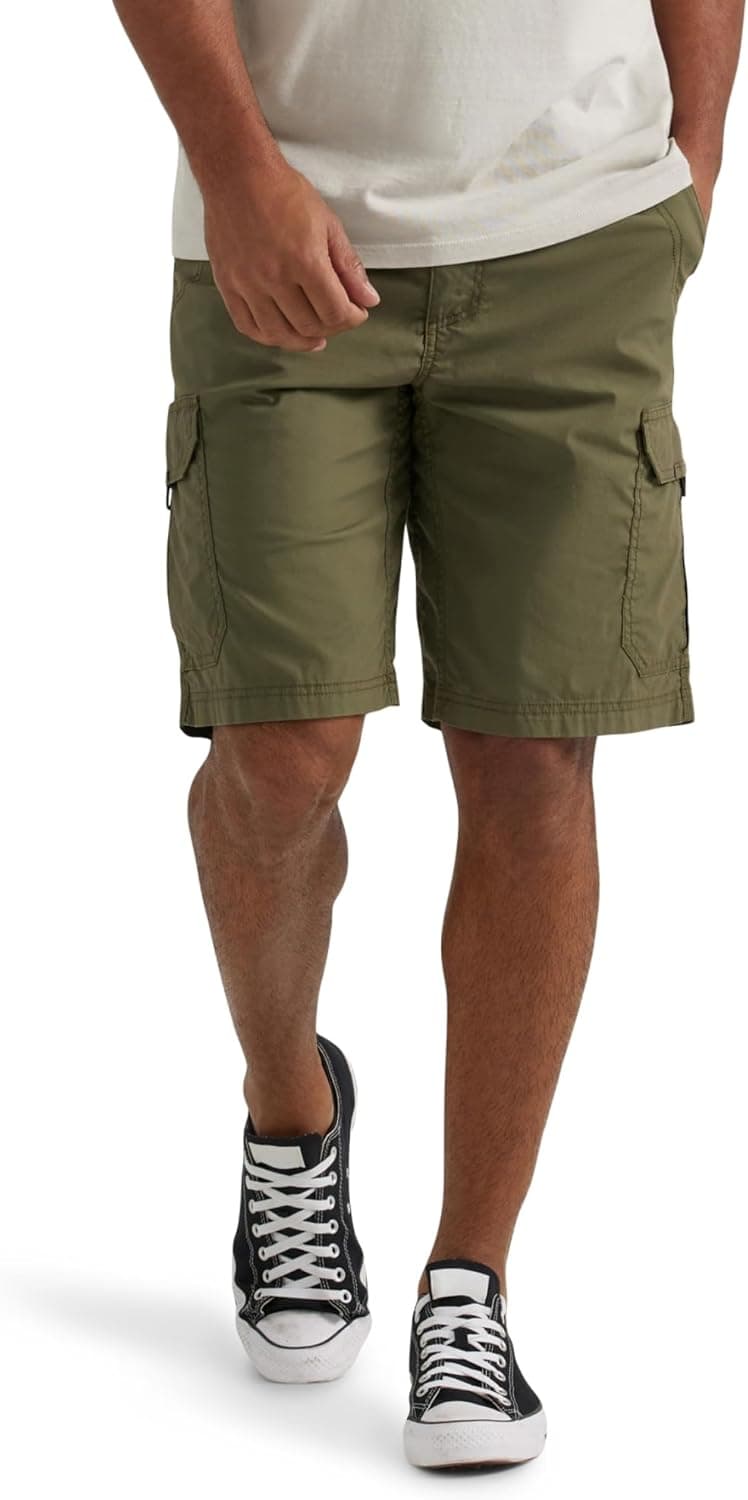 Lee Mens Extreme Motion Crossroad Cargo Shorts, Olive Night, 30 US