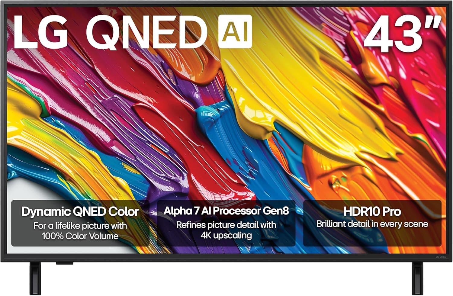 Stunning 4K QNED Smart TV with AI Sound and Alexa