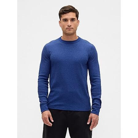 Gap Men's Waffle-Knit Crewneck T-Shirt Gap Factory