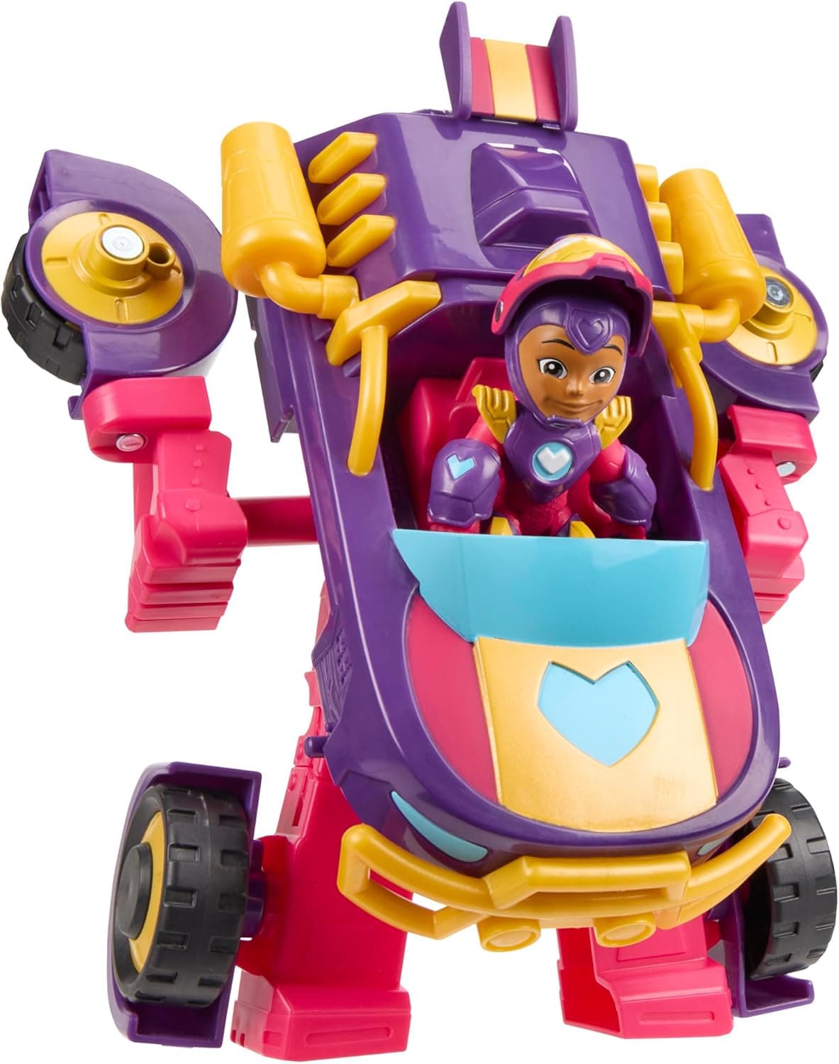 Marvel Iron Man and his Awesome Friends Ironheart 2-in-1 Mech Suit & Vehicle, Action Figure & Toy Vehicle Set, Super Hero Toys, Ages 3+